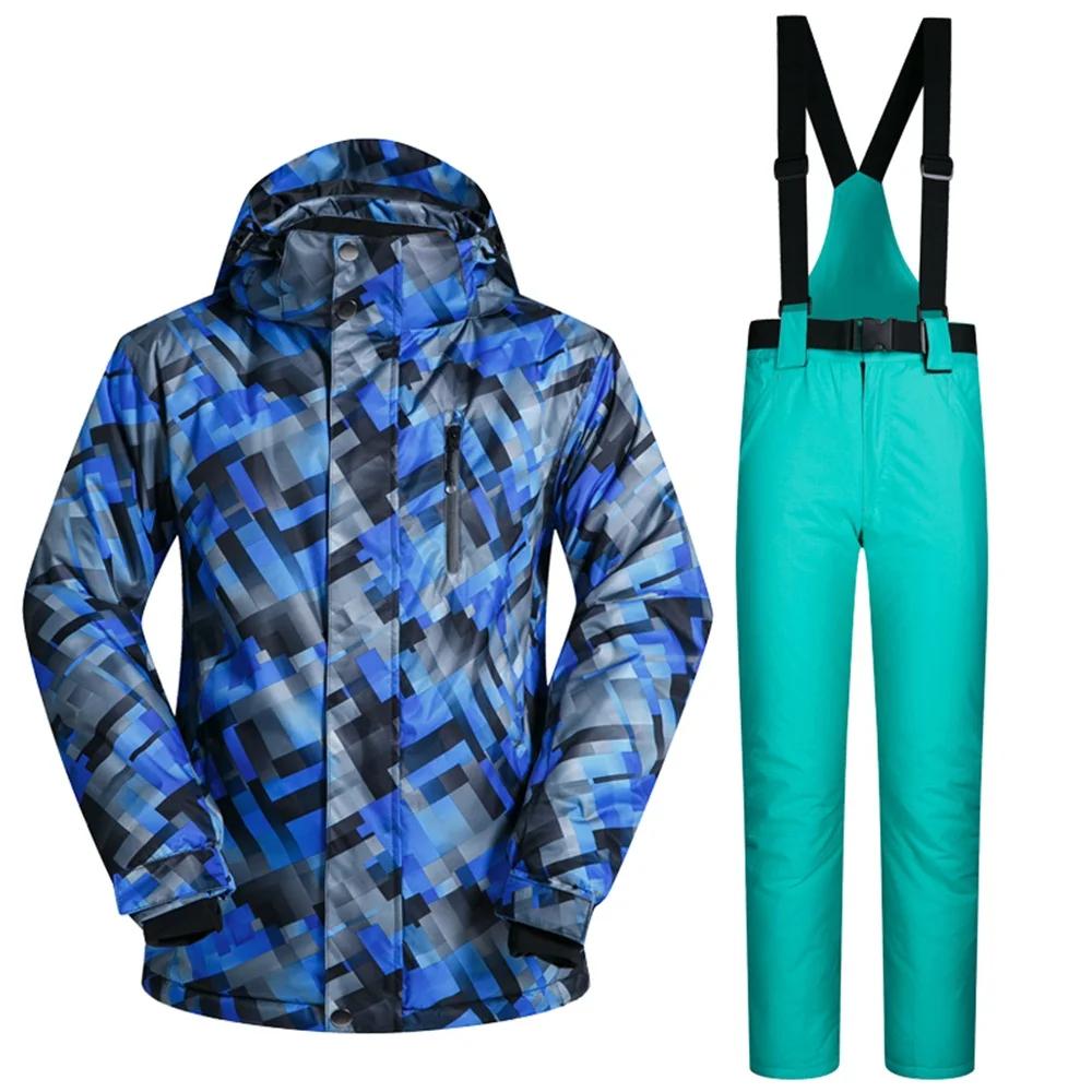 ZHCWT New Ski Suit Men's Windproof Waterproof Breathable