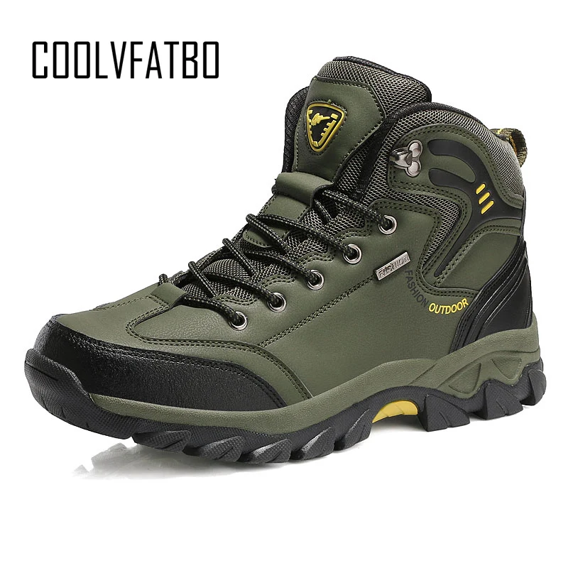 COOLVFATBO Warm Winter Ankle Boots Men Casual Shoes Lace-Up Autumn Leather Waterproof Work Tooling Mens Boots Military Army Bota COOLVFATBO Warm Winter Ankle Boots Men Casual Shoes Lace-Up Autumn Leather Waterproof Work Tooling Mens Boots Military Army Bota