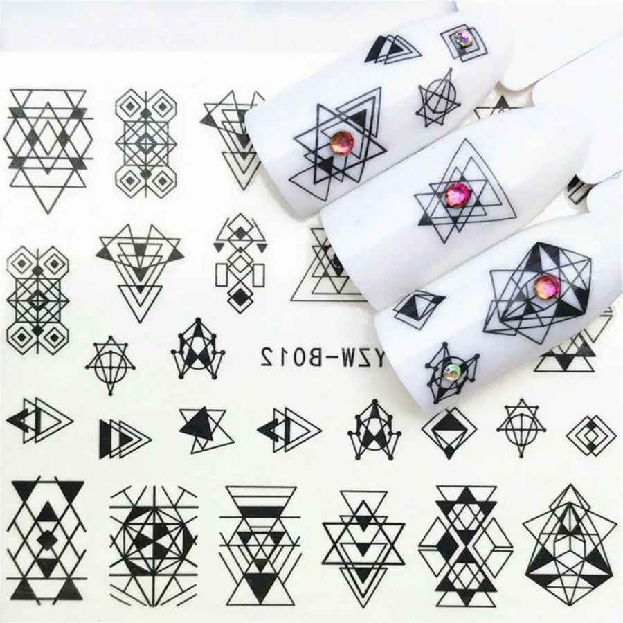 

1 Pcs Black White False Nail Tips Nature Clear Finger Full Card Nail Art Display Practice Acrylic UV Gel PolishTool Manicure