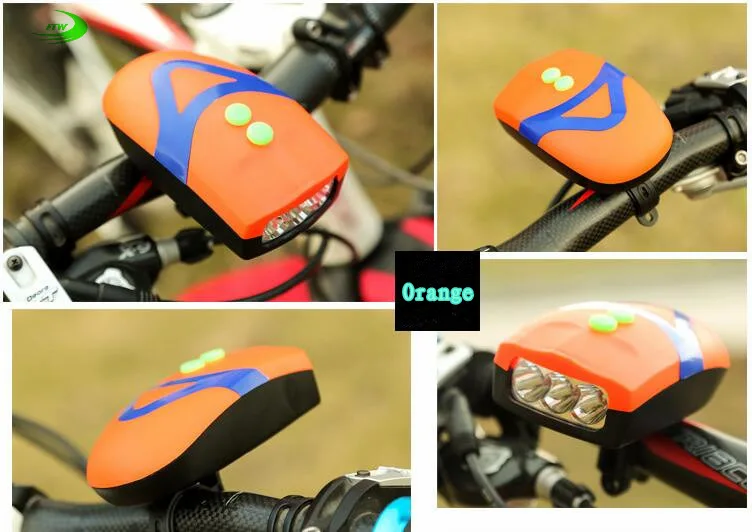 Велосипедные рожки+ светильник, электронный велосипедный руль, кольцо, колокольчик, светодиодный, сильный, ультра-громкий, воздушный сигнал, звуковой сигнал F1011