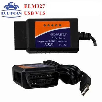 

Newly Vgate ELM327 USB V1.5 Professional OBD/OBDII ELM Standard Latest Scan Tool ELM 327 USB/Bluetooth Diagnostic Scanner