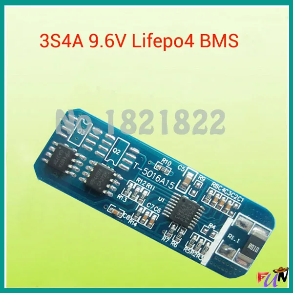 Bms 3 S 4A lifepo4 9.6 В 18650 BMS PCM защиты аккумулятора доска для LiFePO4 батарея пакет |