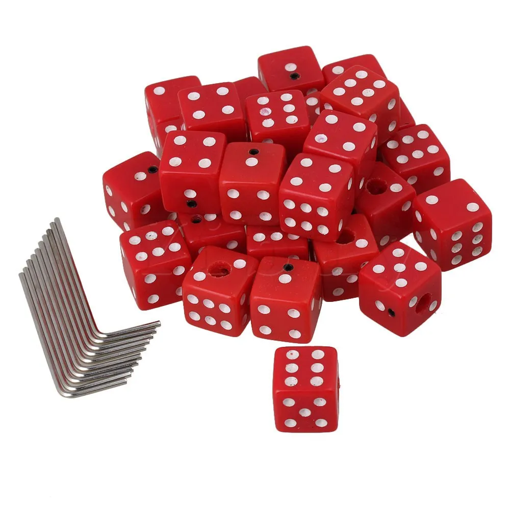 

Yibuy Black Plastic Dice Guitar Volume Control Knobs with Wrenches Set of 60
