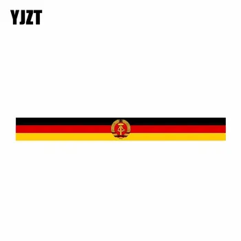 

YJZT 15CM*1.8CM Accessories Germany Flag Bike Car Sticker Creative Windows Decal 6-0574
