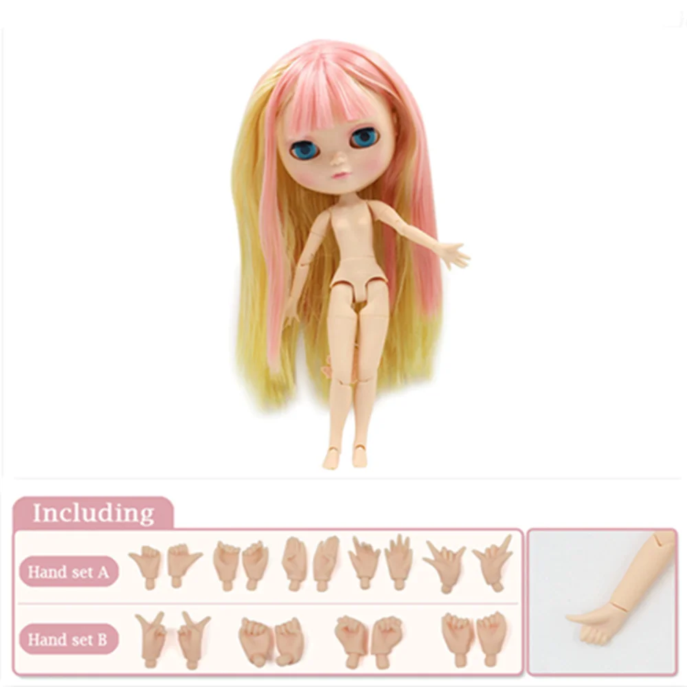 

Fortune Days 1/6 ICY DBS Doll joint body soft straight hair including hand set AB Gift 30cm High Quality toy
