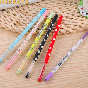 Бесплатная доставка DIY 0,5 мм милые пластиковые цветочные гелевые ручки Kawaii милые корейские Канцтовары для детей школьные принадлежности подарок CL-1041