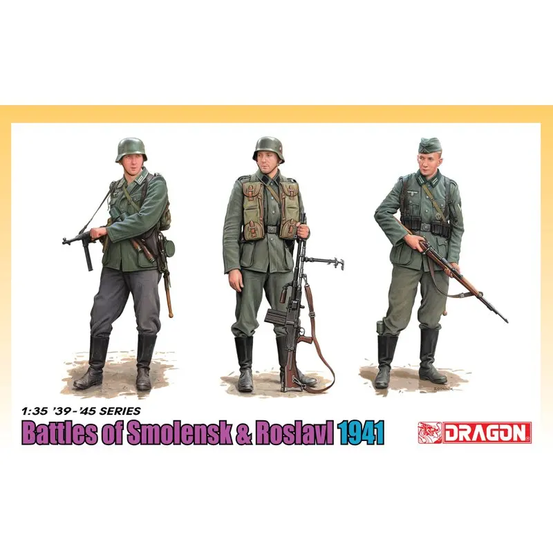 DRAGON 6791 1/35 &quotБитва за Смоленск и розлавль 1941&quot (набор из 3 фигурок)-набор моделей в