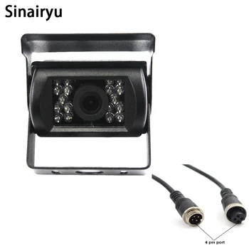 

4 Pin Bus Trailer CCD 18 LED IR Night Vision Car Rear View Reverse Camera Bus Truck 12V Free Shipping