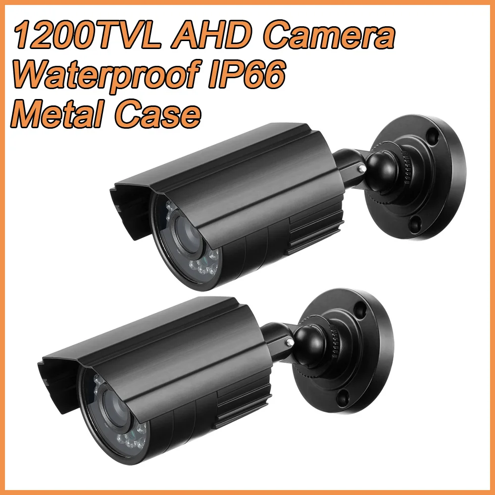 Beste 2 stks partij 1200TVL HD Mini CCTV Camera Outdoor Waterdichte IP66 20 m IR IR CUT infrarood Security Surveillance Camera Metalen Behuizing