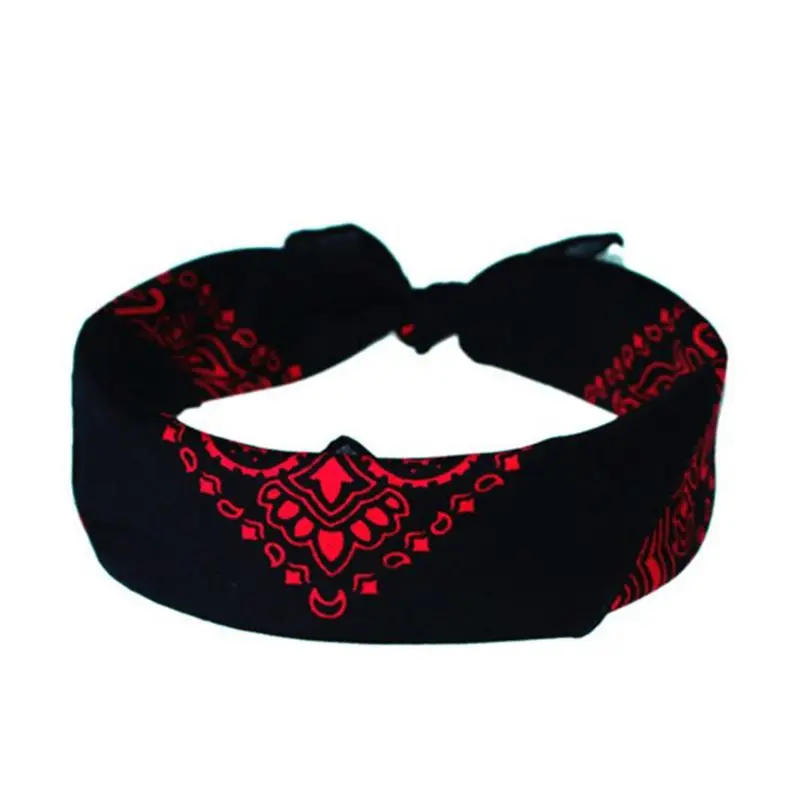Хлопковые квадратные банданы унисекс в стиле хип-хоп, двойная Цветочная головная повязка с принтом пейсли, ветрозащитная повязка для лица, велосипедная спортивная повязка на шею