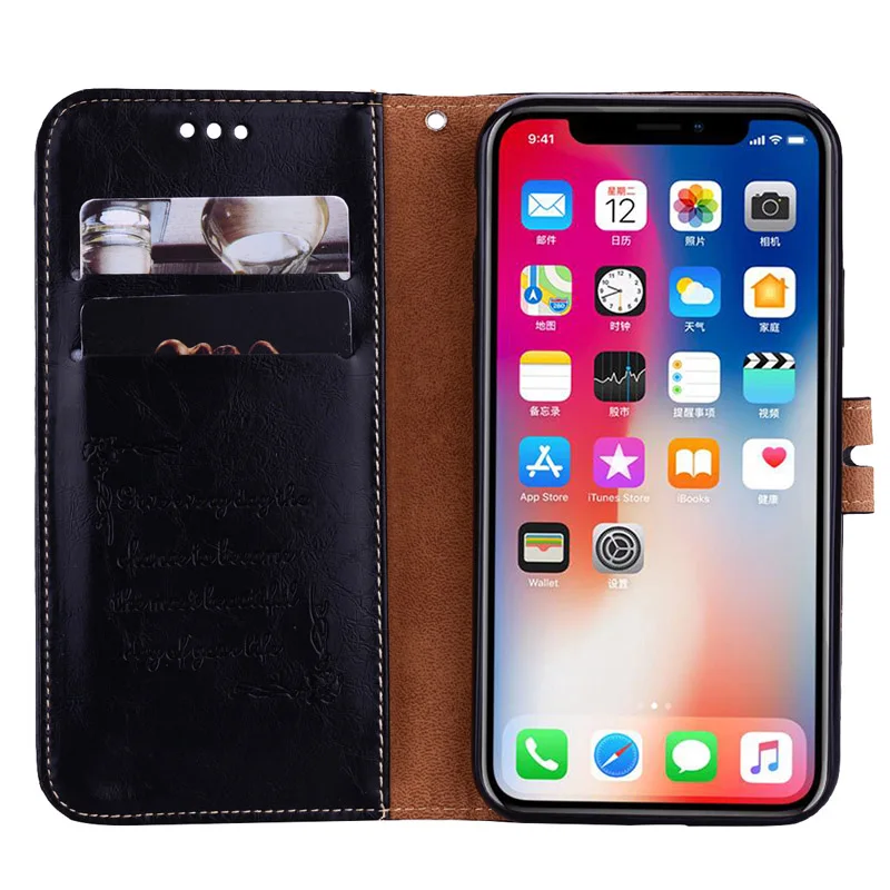 

Wallet Leather Case For iPhone X 8 6s 6 Plus Luxury Flip With Card Slot Cover For iPhone 5 5s 7 7 Plus Cases Coque Fundas