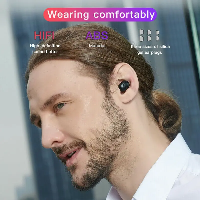 Беспроводные наушники 5D стерео Bluetooth 5,0 мини TWS настоящие водонепроницаемые наушники с зарядным устройством Беспроводная гарнитура наушники