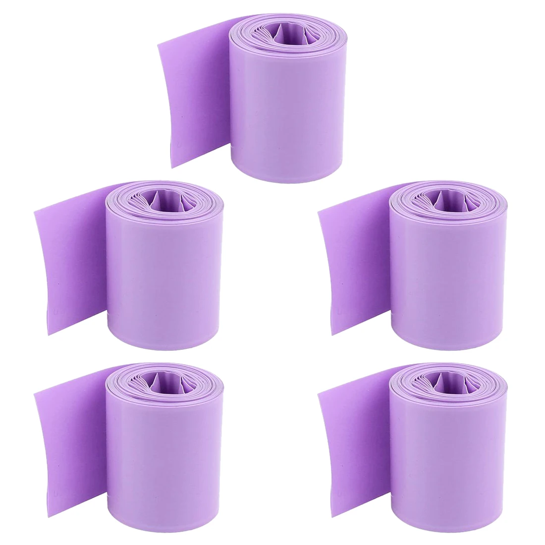 

5 x PVC Heat Shrink Tubing Wrap 29.5mm Flat 2m for 18650 18500 Battery