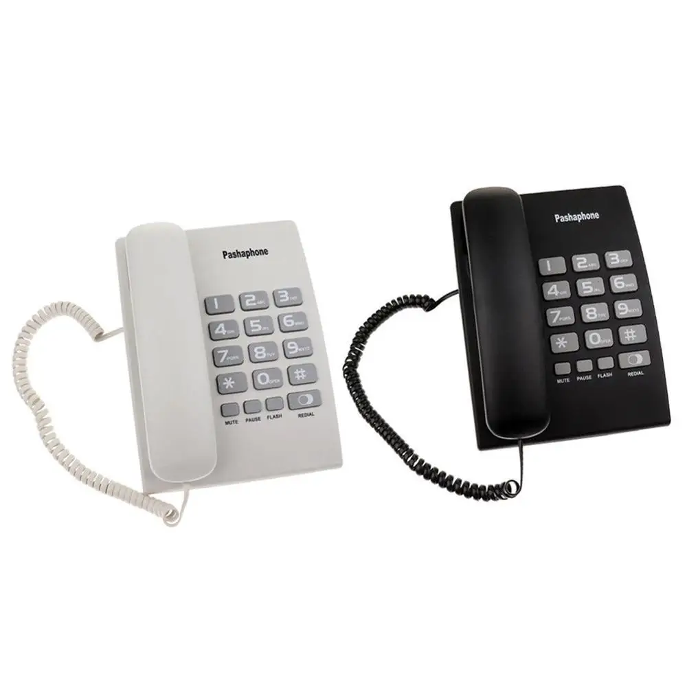 

Hanging Wired Dual Interface Corded Home Office Telephone Call Hands-free Caller with Replay Mute Redial Pause