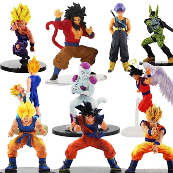 

Dragon Ball Z Figurine Vegeta Trunks Goku Son Gohan Cell Frieza Lunchi Dragonball Action Figures Collectible Toy 11-21cm