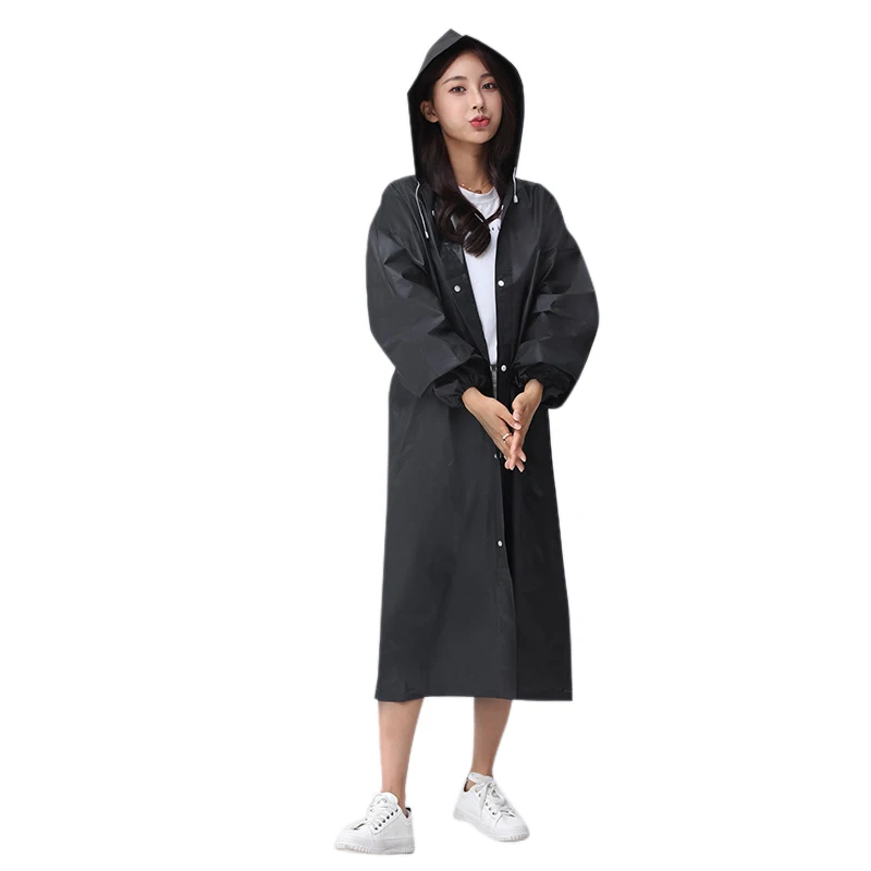 

Outdoor Travel Adult Raincoat Portable Cloak Female Cloak Raincoat Black
