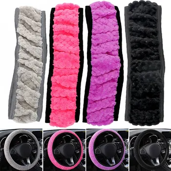 

Vehemo Autumn and Winter Decoration Car Steering Wheel Covers Car Dish Sets Universal Steering Wheel Wrap Cover Protection