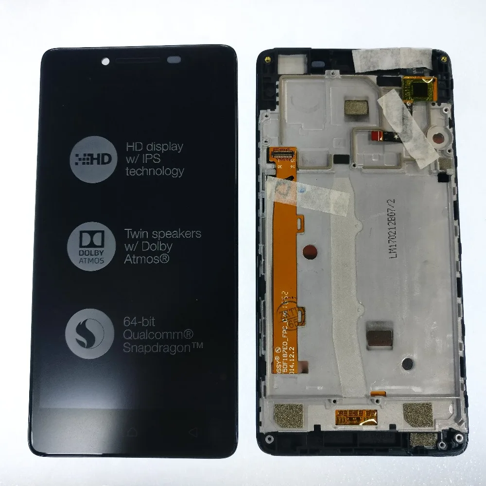Оригинальный черный 5 0 дюймов для lenovo a6010 ЖК дисплей с сенсорным экраном