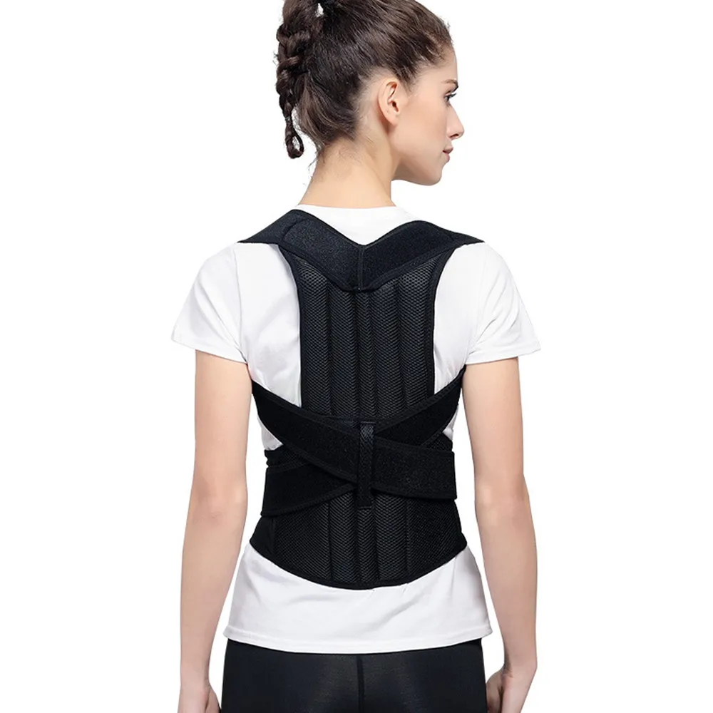 Trainer para o Alinhamento da Coluna Cinto de Dor Postura Corrector Ajustável Voltar Straightener Confortável Vertebral & Apoio Nas Costas 21 Trainer para o Alinhamento Da Coluna Vertebral