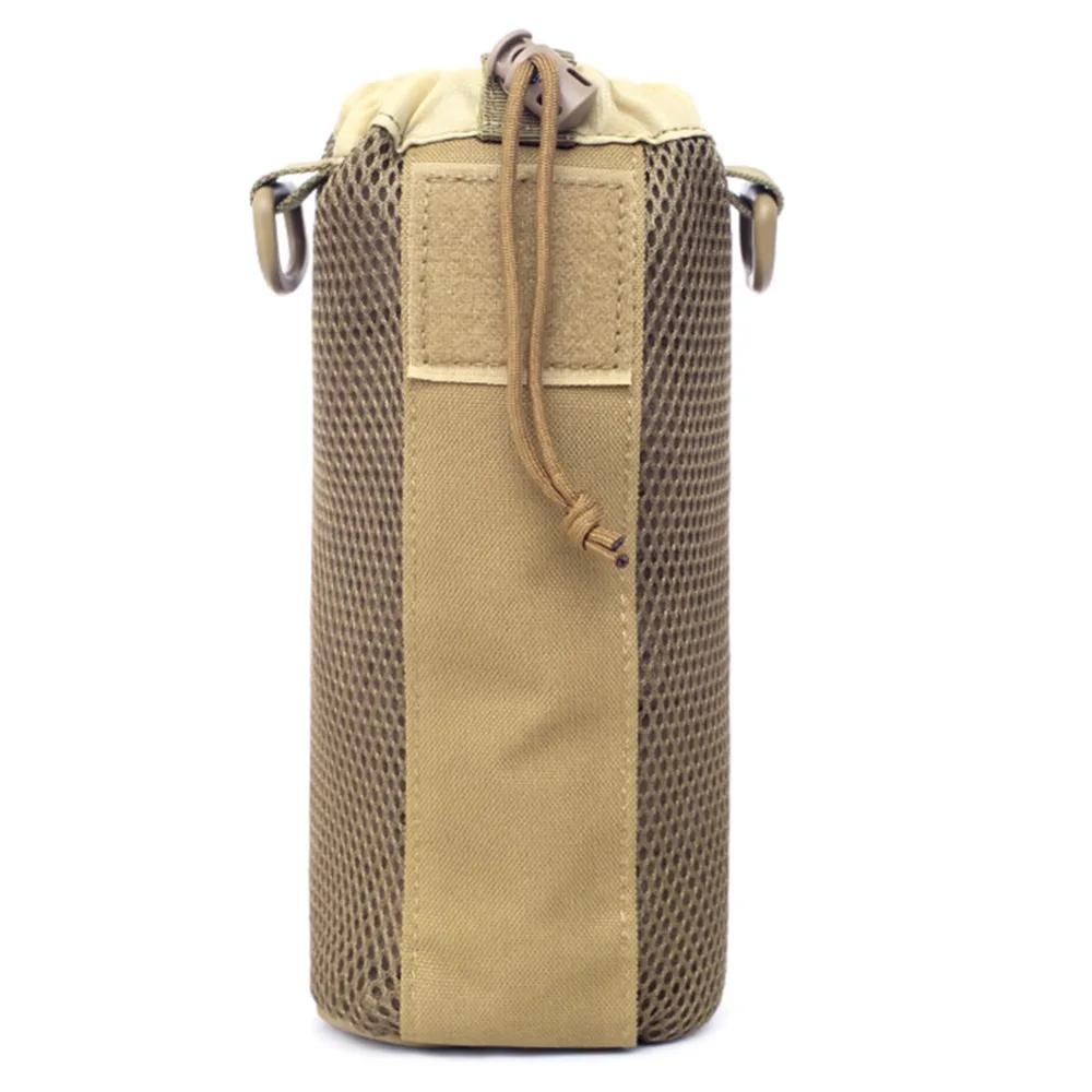 

600D Tactical Water Bottle Pouch Military Molle System Kettle Bag Camping Hiking Travel Survival Kits Holder Black Army Green