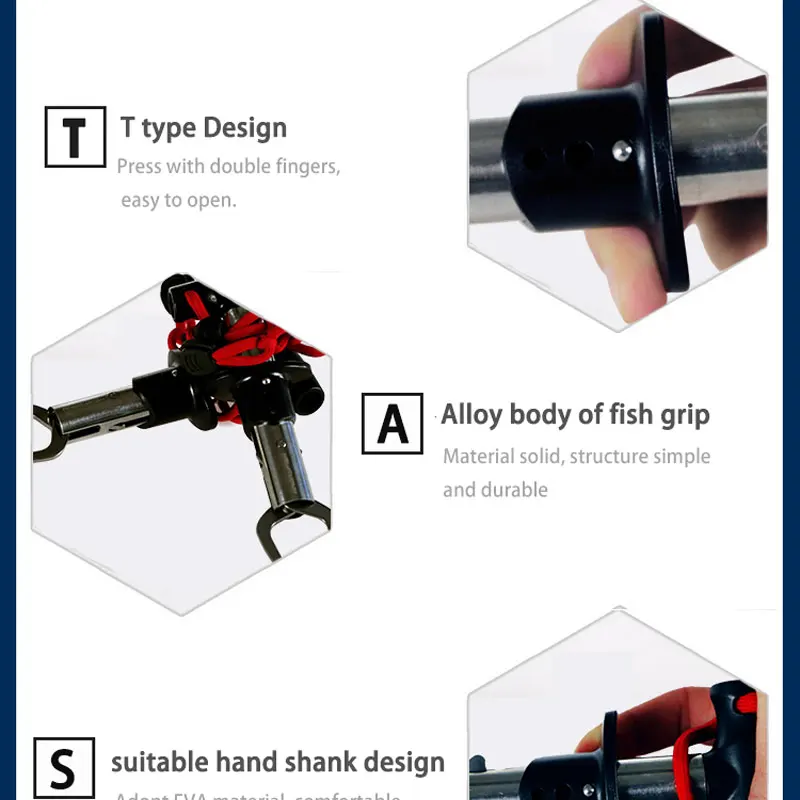 Angrufish K2 Портативный металлический алюминиевый рыбных крючка держатель рыбы поймать и отпустить прочный аксессуары для замка рыбных крючка