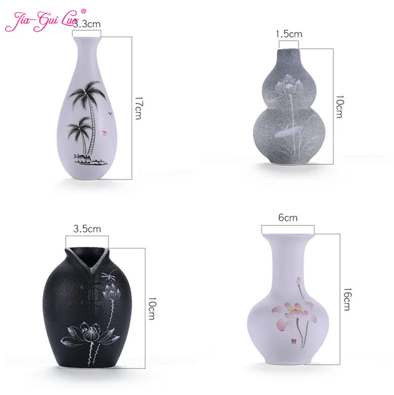 

JIA-GUI LUO Traditional Chinese Ceramic Modern Tabletop Flower Vase Home Decoration Vase for Wedding Decoration C064