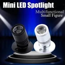 1 шт. 1 Вт Светодиодный прожекторы AC85-265V светильник для поверхностного монтажа лампы мини светодиодный потолочное освещение для кабинета для прилавка витрина