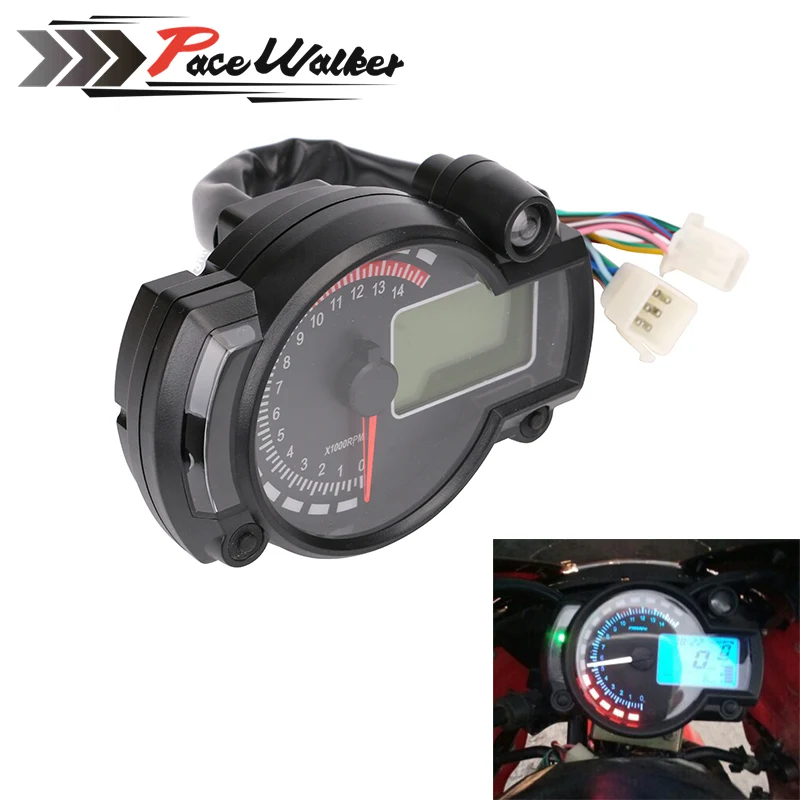 15000rpm modern RX2N similar LCD digital Motorcycle odometer speedometer adjustable MAX 299KM/H