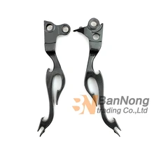 Мотоботы высокого качества изменение flame сцепные рычаги для рук Harley Davidson FLSTF Fat Boy 96-10 лет