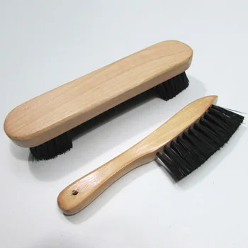 

2pcs Set Pair Rail Felt Brush Cleaner Billiard Snooker Pool Table Wooden Durable Tool &T8