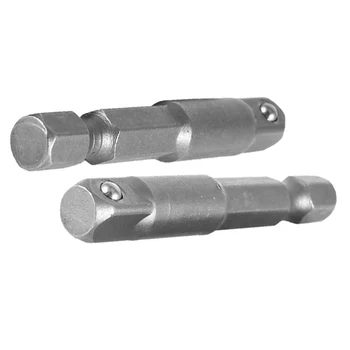 

WSFS Hot 5 Pcs Socket Adapter 1/4" Hex Shank to 1/4" Impact Driver/Drill