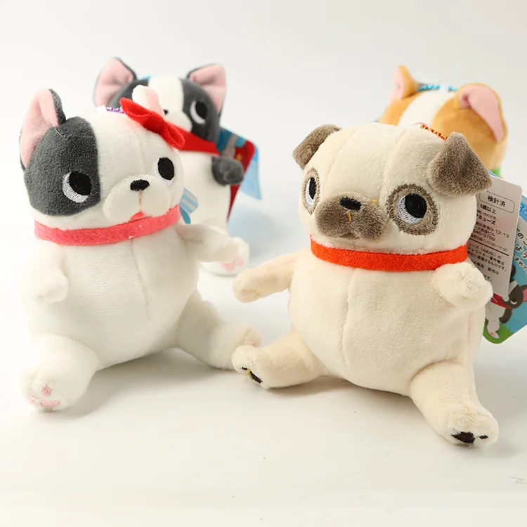 

Japanese popular sitting cute dog plush doll toy pendant bag hanging ornaments 11cm wj01
