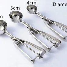 4 см 5 см 6 см Кухня Мороженое пюре ложка для картофеля из нержавеющей стали ложка пружинная ручка кухонные аксессуары