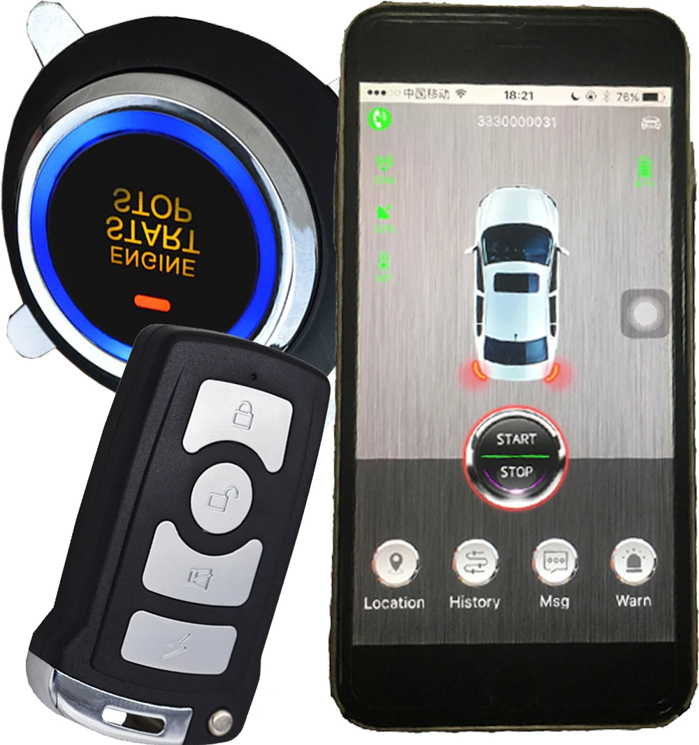 Buy gsm gps car alarm security system mobile app