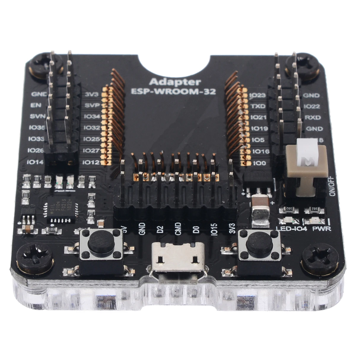 Новая электрическая розетка программатор инструмент ESP32 адаптер гнездо для ESP-WROOM-32 модуль Micro usb Тип B штепсельная плата тестирования