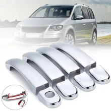 8 шт. ABS хромированные покрытия для дверных ручек Накладка для VW Touran/Caddy/Multivan 2003 2004 2005 2006 2007 2008 2009 2010 2011 2012 2013