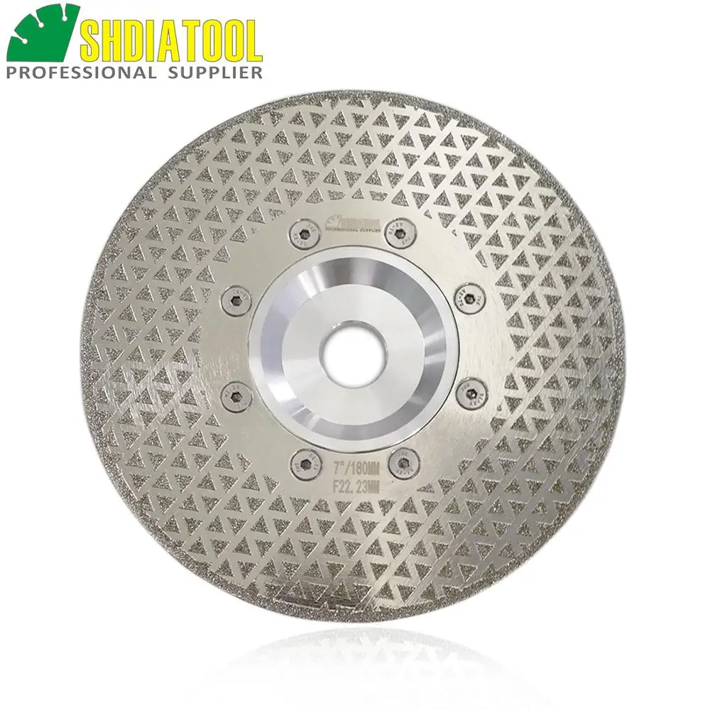 DIATOOL 1pc 230mm Electroplated Diamond Cutting & Grinding Blade Marble Diameter 9" Both Side Coated Diamond Disc