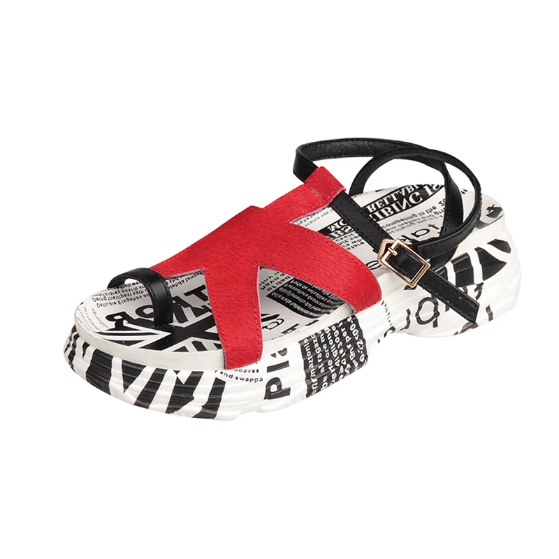 

Platform Sandals Women's Shoes 2019 Summer Fashion Horsehair Chunky Sandals For Woman Summer Shoe Ladies Beach Sandal Shoes