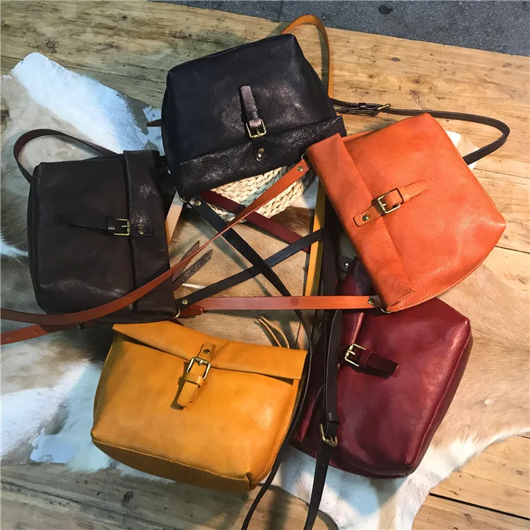 EUMOAN Tree cream retro bag wash water vegetable tan skin fashion lady handbag