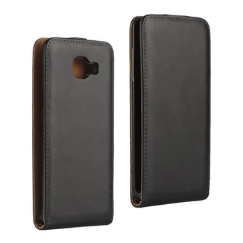

1PCS Black Genuine Leather Flip Vertical Skin Pouch Cover Case for Samsung Galaxy A3 2016/A5 2016/A7 2016 Phone Bags