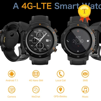 

4G LTE Android 7.1 Smart Watch support 2MP Camera Heart Rate WiFi GPS sport Smartwatch Men Women Fitness Tracker PK KW99 Z30