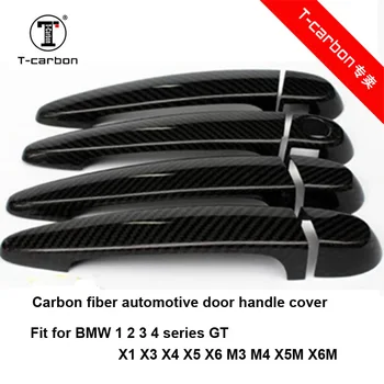 

For BMW Carbon Fiber Auto Door Handle Knob Exterior Trim Covers for BMW E87 F20 F21 F22 F23 E90 E92 E93 F30 F35 Sticker