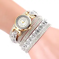 Высококачественные корейские Бархатные женские наручные часы со стразами Модные Круглый циферблат кварцевые наручные часы