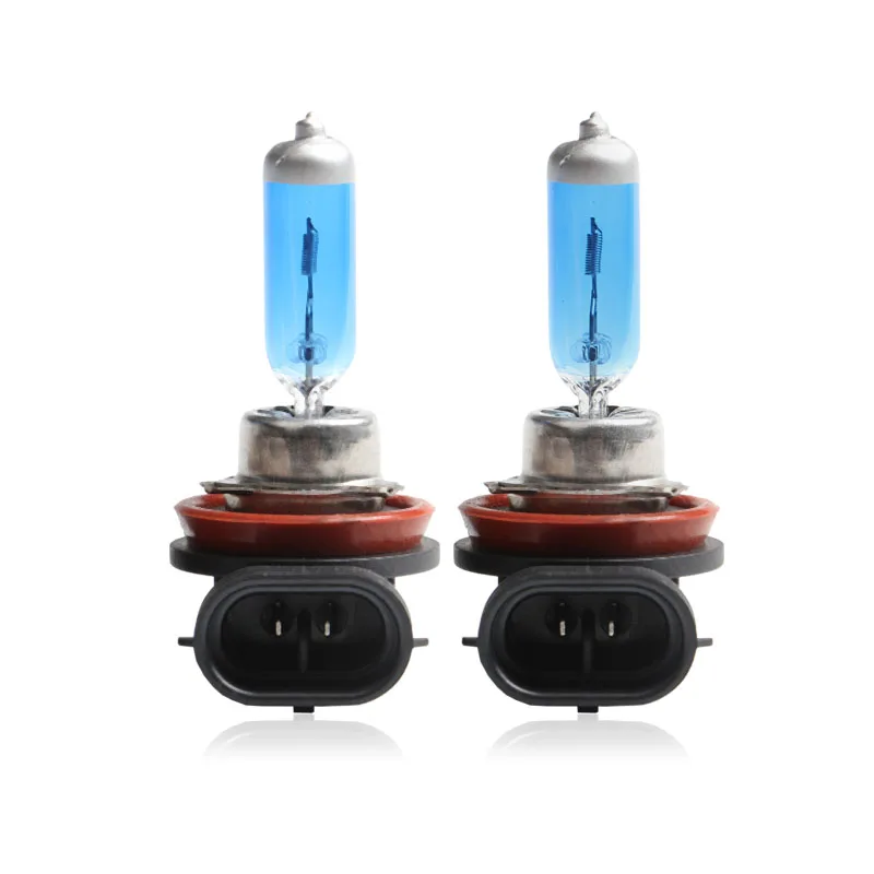 100X H11 Halogen Bulb 12V 55W Xenon White Quartz Blue Glass Car HID Headlight Fog Driving Lamp