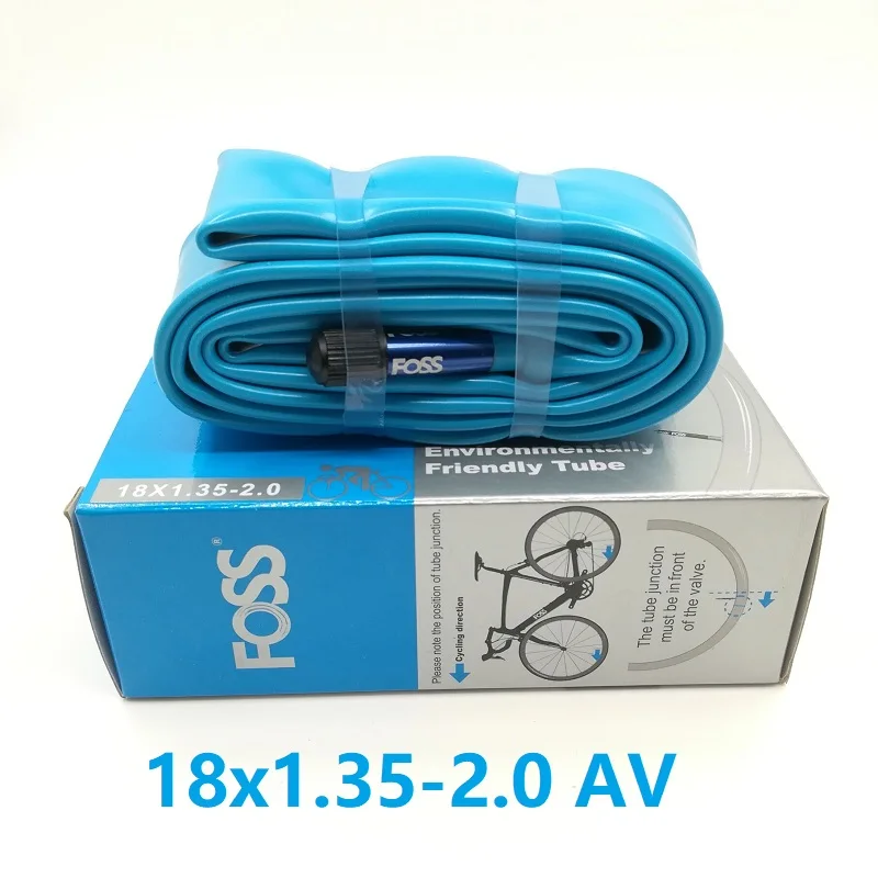 FOSS 18 дюймовая велосипедная трубка 18*1 35 2 0 AV/ Schrader Valve MTB горный велосипед складной