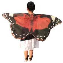 Новинка года; Модное детское крыло шаль с принтом бабочки; шарфы; пончо; Повседневный аксессуар;#4