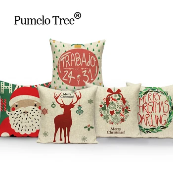 

Christmas Decorative soft seat car Cushion Covers Square colorful Home linen Santa Claus hot rabbit pure cute suit cushion