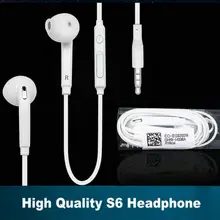 100 шт./лот S6 Наушники новые наушники с микрофоном 3,5 мм качественная гарнитура для Samsung Galaxy S6 для s7 Edge s8 наушники