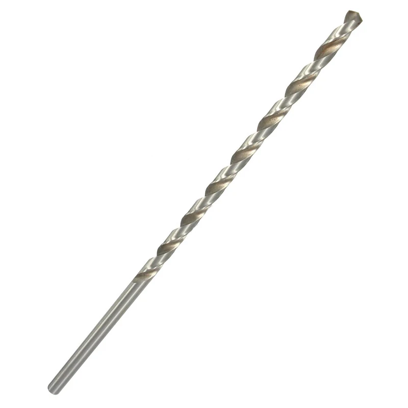 1pc HSS 200mm Straight Shank Round Twist Drill Bit for Metal Power Tools 4-10mm