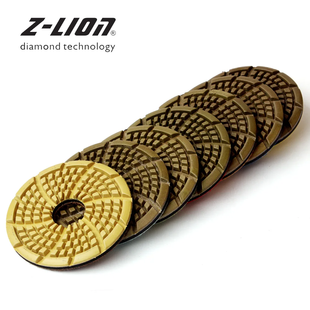 

Z-LEAP 3" 7PCS Diamond Polishing Pad Kit Professional Concrete Floor Sanding Disc Wet Use Stone Abrasive Wheel For Angle Grinder